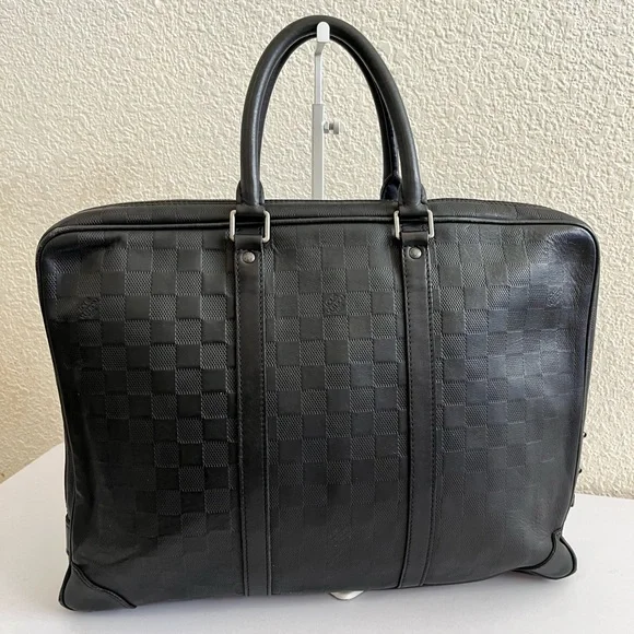 Louis Vuitton Men's Leather Briefcase - Lux Travel Work Bag - Picture 12 of 12